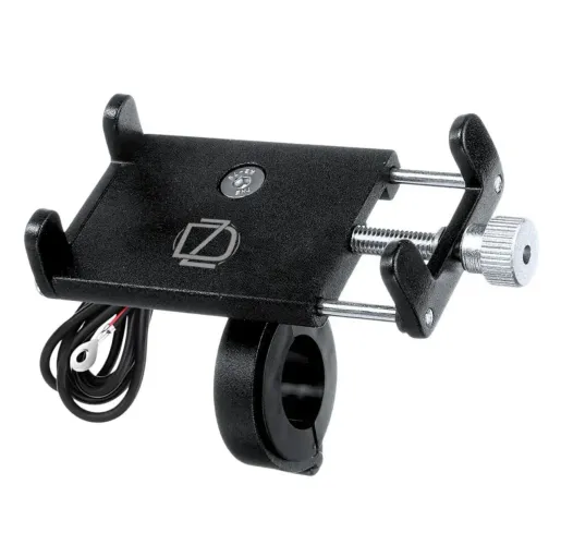Suporte carregador metal celular para Moto 100% aluminio
