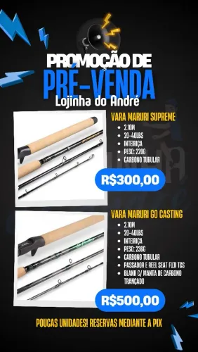 Promoção de Varas de Pesca Maruri