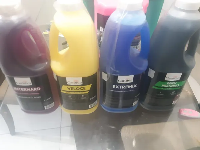 Kit shampoo com cera desengraxante alcalino desincrustante ácido e pretinho 