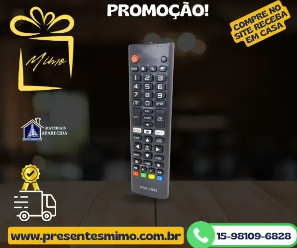 Controle Remoto para Tv LG Smart Netflix Amazon * -N