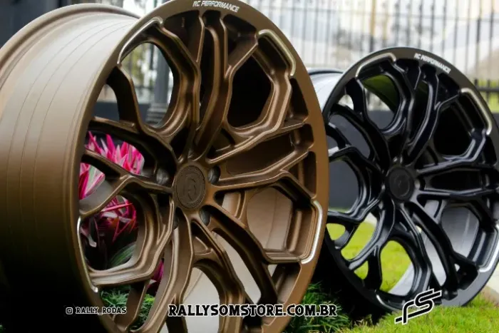 Roda RC Performace ART727 Preto e Bronze Semi Brilho- 19x8,5 5x113 Offset 35 (Nv)