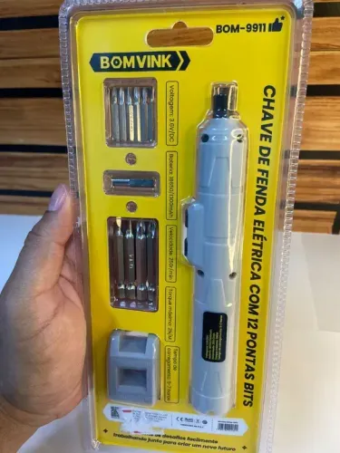 Chave de Fenda Elétrica 12 Pontas 