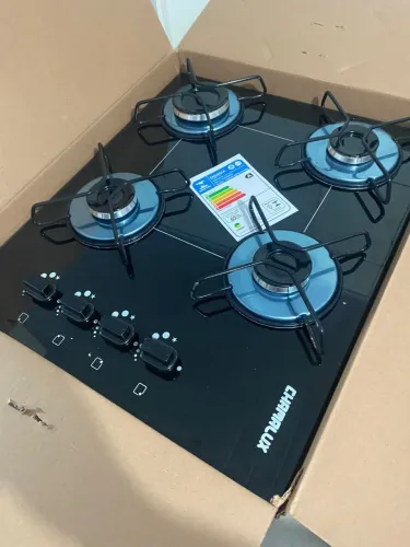 Fogão coktop 4 bocas com acendimento elétrico tem um ano de garantia!