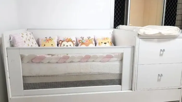 Berço Cama Sol e Mar Divicar Branco Acetinado - em ótimo estado!