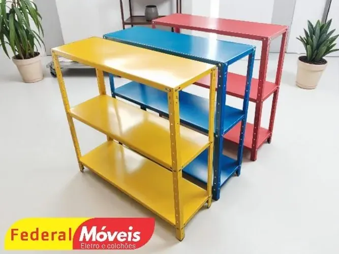 Estante em Aço 40cm Colorida -Fazemos Entregas