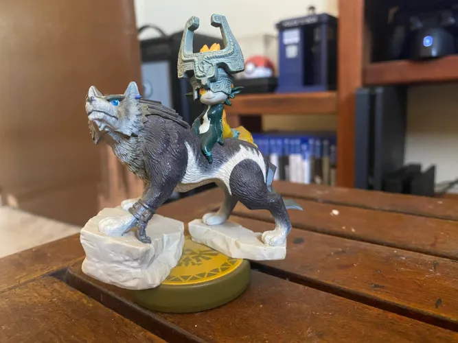 Amiibo Wolf Link e Midna Zelda Twilight Princess