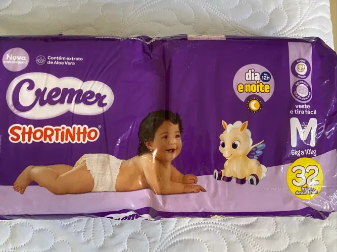 Fralda Cremer Shortinho M 32 Unidades