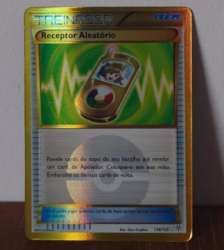 Carta Pokemon Receptor Aleatório SP
