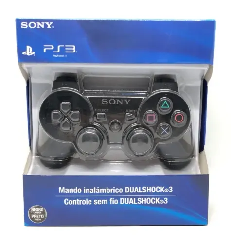 Controle Joystick PlayStation 3 Sony Sem Fio Wireless Usb Novo na Caixa