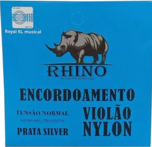 Jogo Cordas Para Violão Nylon Rhino Tensao Normal