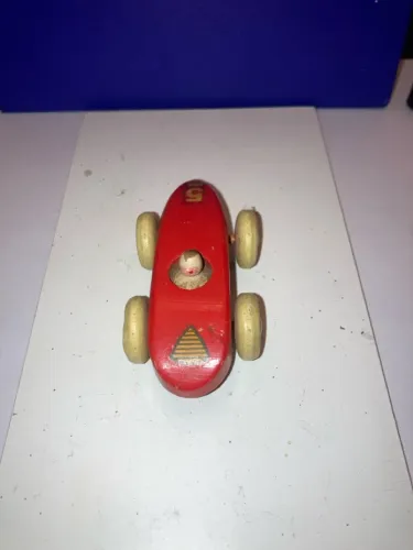 carrinho de madeira - Brio Carrinho 30077 Branco e Vermelho. Década de 60
