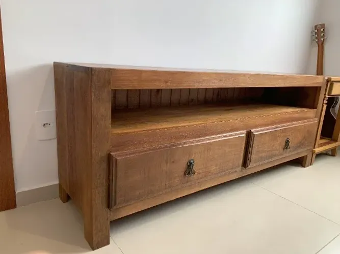 Rack de Madeira Rústico 59,6cm A x 149cm L x 40cm P