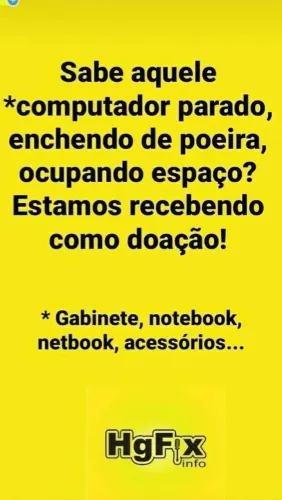 Serviços de reparos em Notebooks Pcs e outros