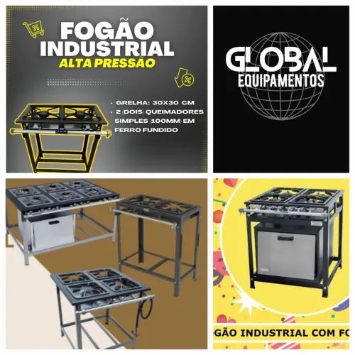 Fogão Industrial vários modelos e tamanhos