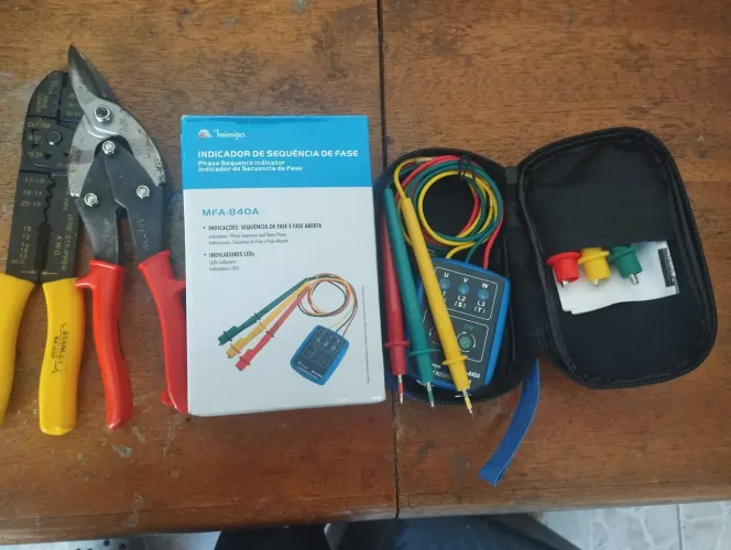 Testador de Sequência de Fase MFA-840A e Ferramentas