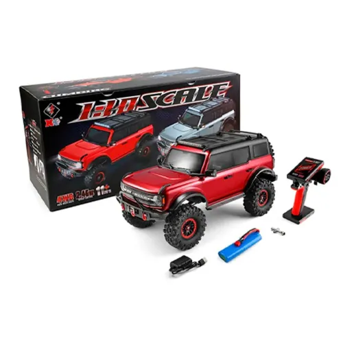 AUTOMODELO WLTOYS 1/10 JEEP CABALLO CLIMBING 11KM 4WD METAL RED 104020