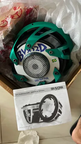 Subwoofer Bravox BVX12D 12? 800W RMS - Dupla Bobina - Grave Forte!