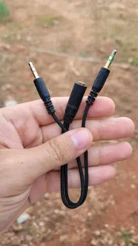 Adaptador para som/microfone de computador
