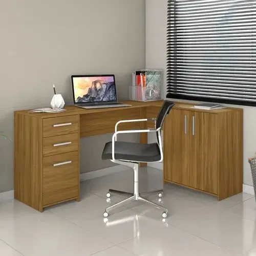 Mesa em L escritório _ Entrega grátis Fortaleza!