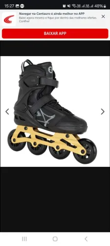 Patins Inline 4 Rodas oxer  - Tamanho 43