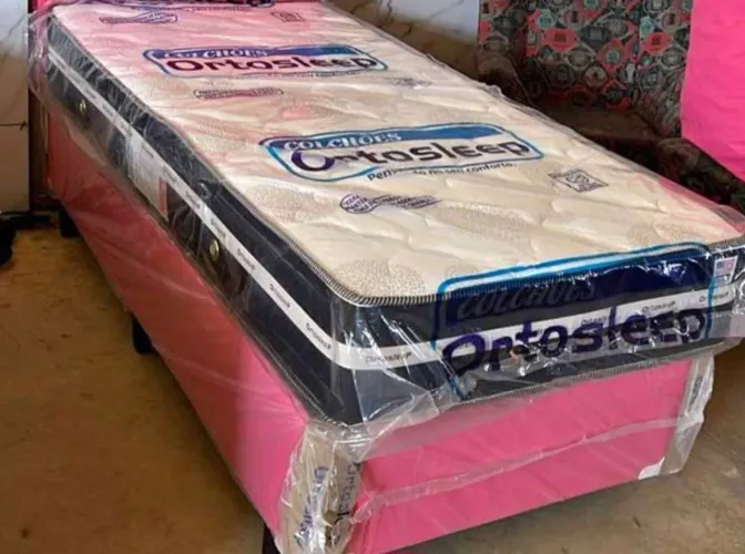 Colchão molas ensacadas e base