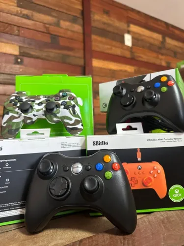 Controle Xbox 360 TV PC SEM FIO Conexão incrível Gamer ENTREGAMOS COM GARANTIA 