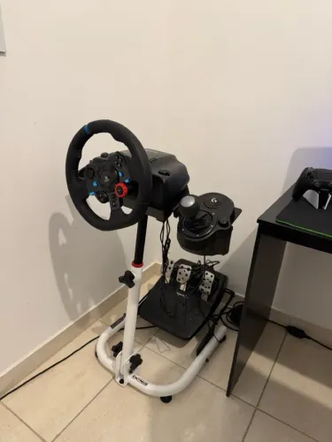 Volante Logitech G29 + cambio H shifiter + suporte extreme