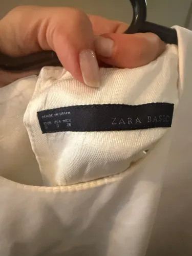 Vestido branco zara lindo !!!
