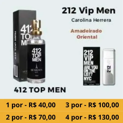 Perfume Masculino Moments Paris 412 Top Men - 15 ml