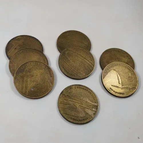 MEDALHAS DO BRASIL - PAIXÕES CARIOCAS - Lote com 08 (oito) Medalhas com pontos turísticos