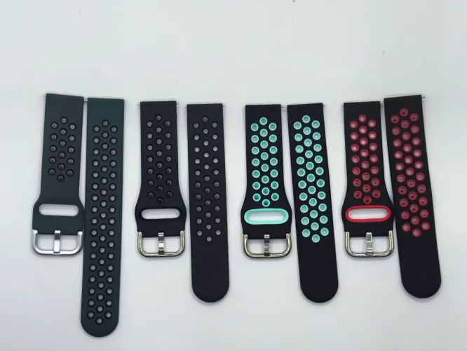 Pulseira de silicone para relógio Smartwatch 20mm 22mm