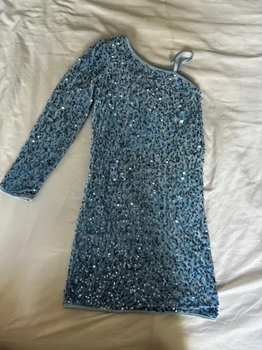 Vestido Paetê (lantejoula) Azul