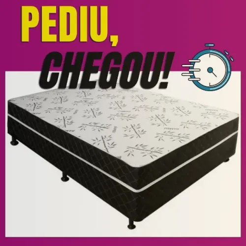 Cama Box Casal Lacrada _ Entrega Rápida