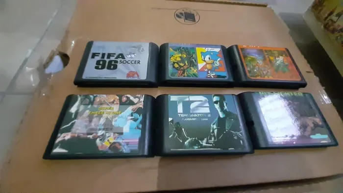 Fitas de Jogos para Mega Drive Sega