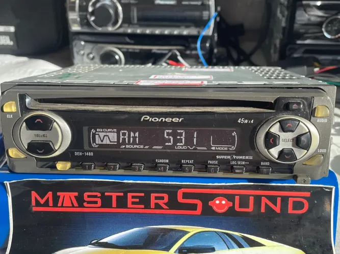 Cd rádio pioneer deh-1480 com bluetooth interno na oferta so 299,99