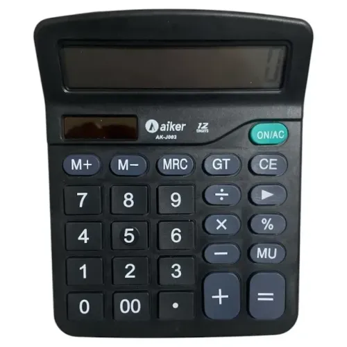 Calculadora Com Painel Solar - 12 Digitos Aiker Ak J003