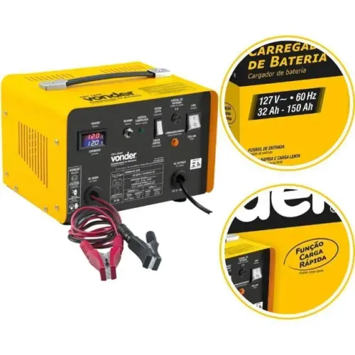 Carregador De Bateria 12v 150 Ah Cbv1600 Vonder