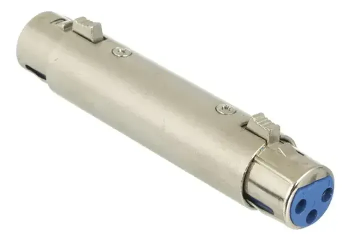 Adaptador Xlr Femea X Femea Tipo Emenda Cabo 