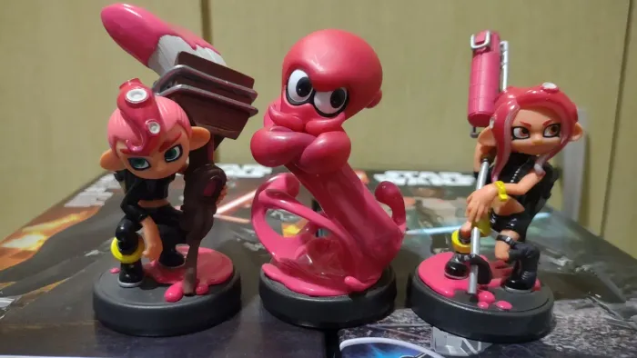3 Amibos Splatoon 2 - Octoling, Inkling Girl e Inkling Boy