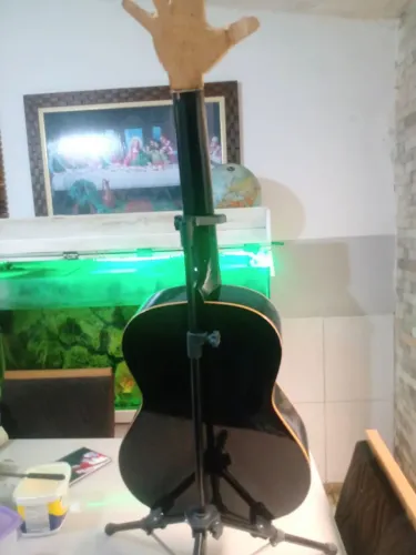 Violão Preto para ornamentação