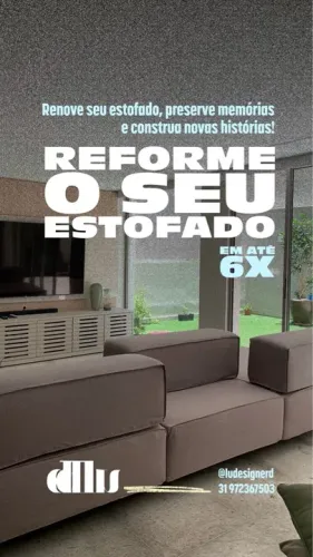 Reforme seu sofá - estofado em até 6x