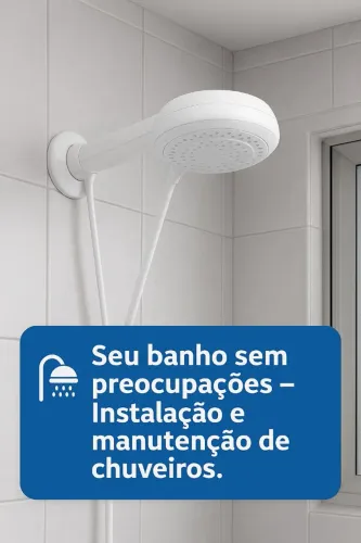 instalação de chuveiro.