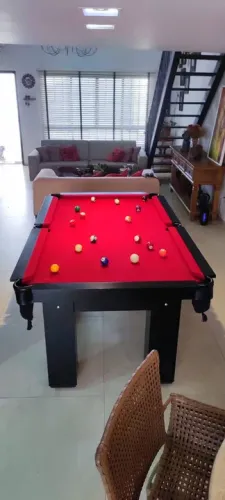 Mesa de Sinuca Nova - Com Pedra de Ardósia Mineira 