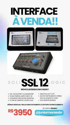 SSL 12 - Interface de Áudio - Lacrada!