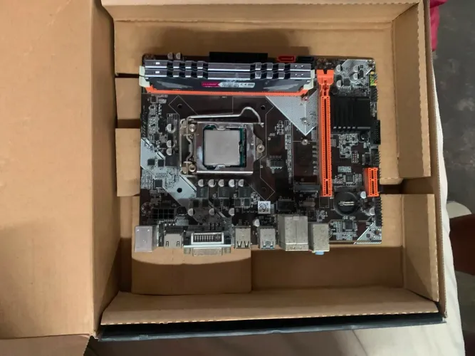 Kit placa mãe processador fonte memória 