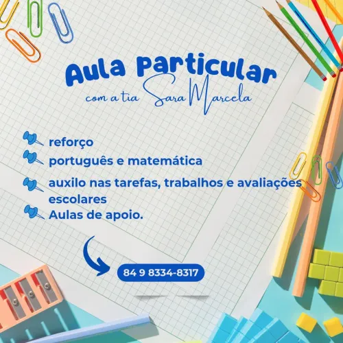 Aulas de reforço exclusivas 
