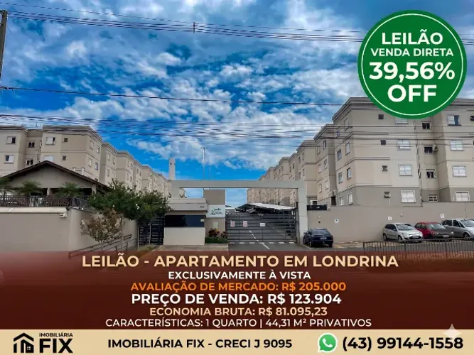 ? LONDRINA - VALOR DE LEILÃO EM VENDA DIRETA