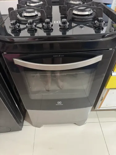 Fogão 4 bocas Electrolux Cinza Efficient Mesa Vidro