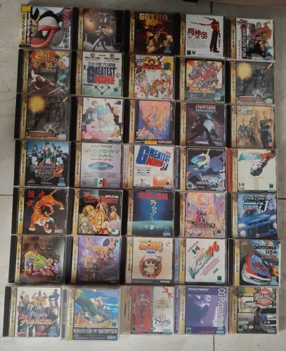 Jogos antigos originais do Sega Saturn em japonês,consultar preço a partir de 100,00