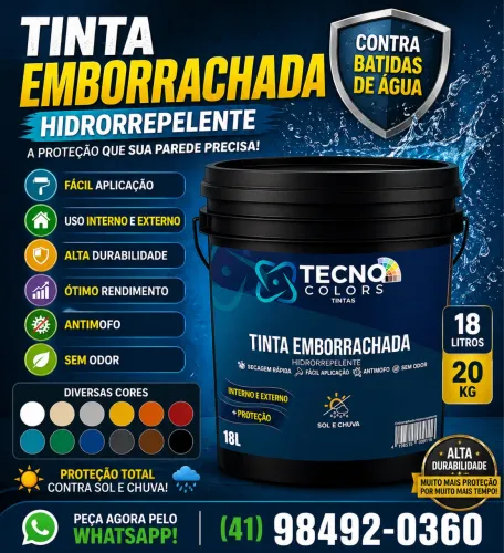 Tinta Emborrachada com hidrorrepelente Balde 18 litros